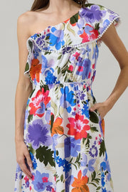 One Shoulder Midi Dress