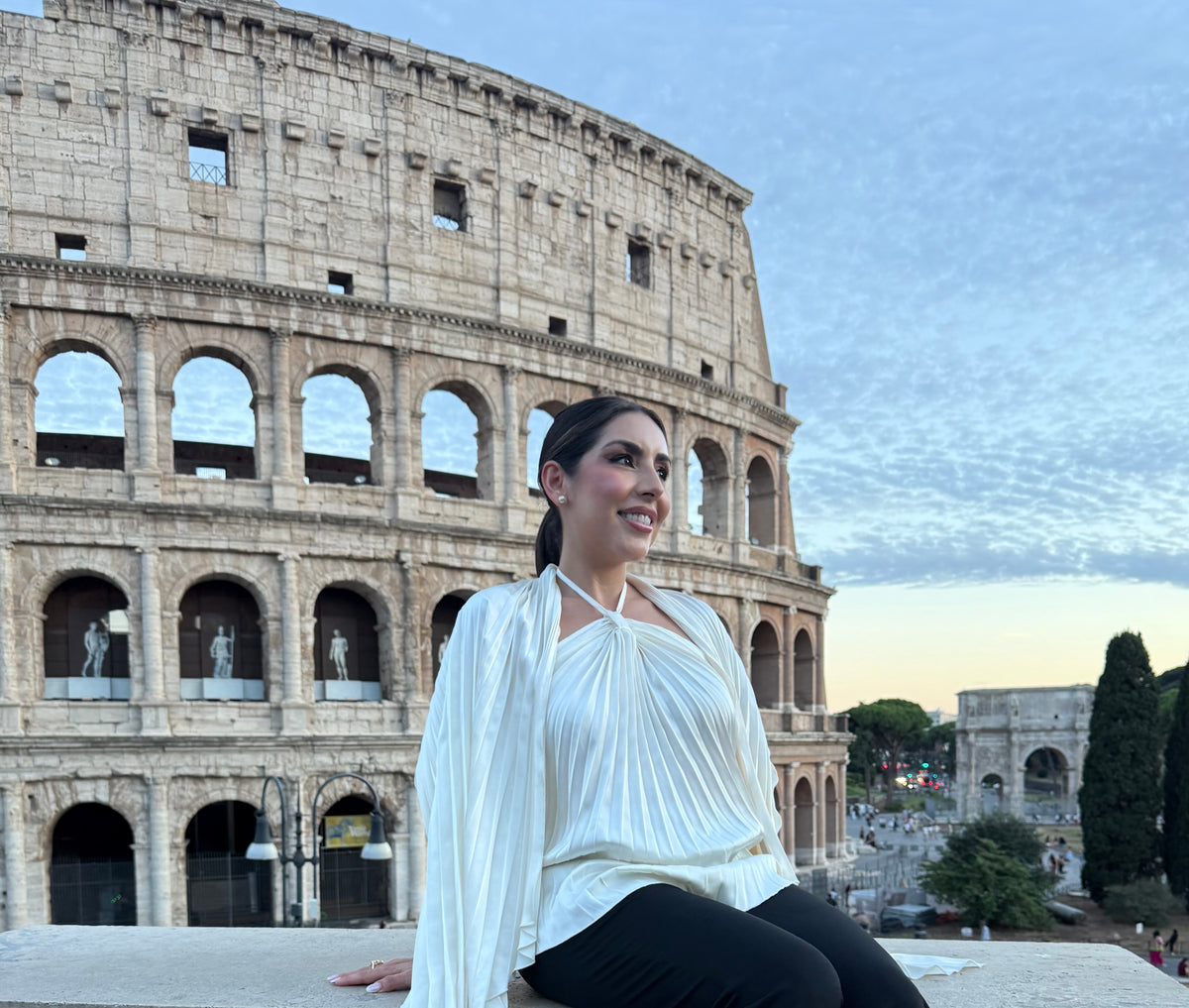 Roma Satin Top