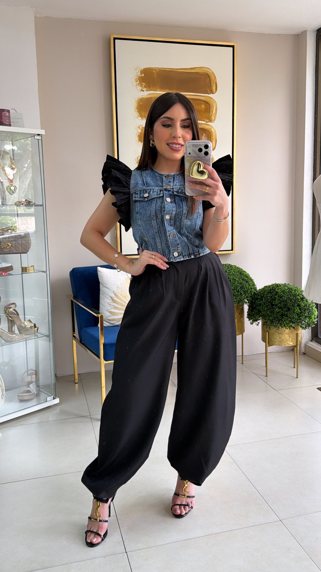 Black Barrel Pant