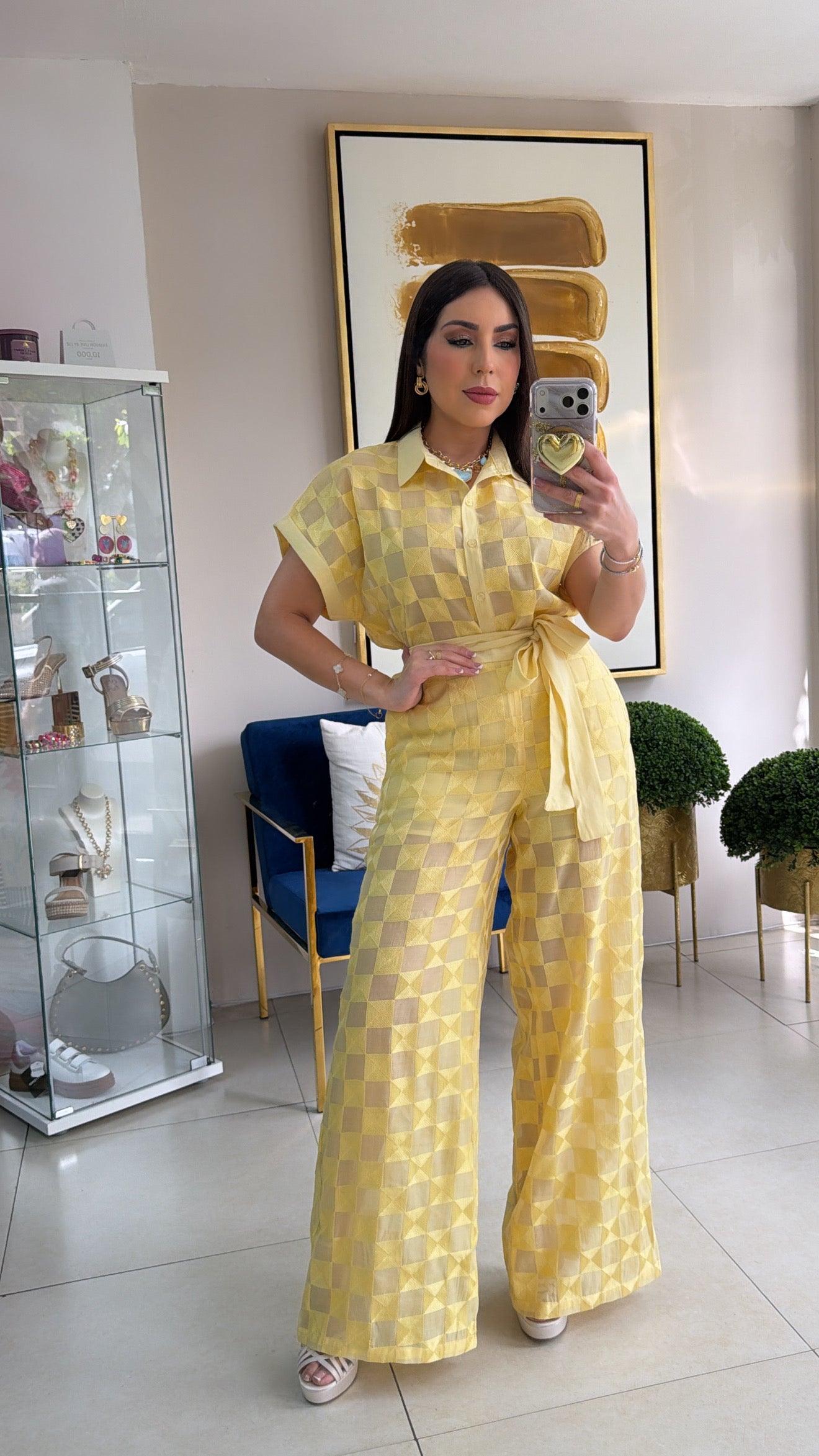Yellow Pant Set