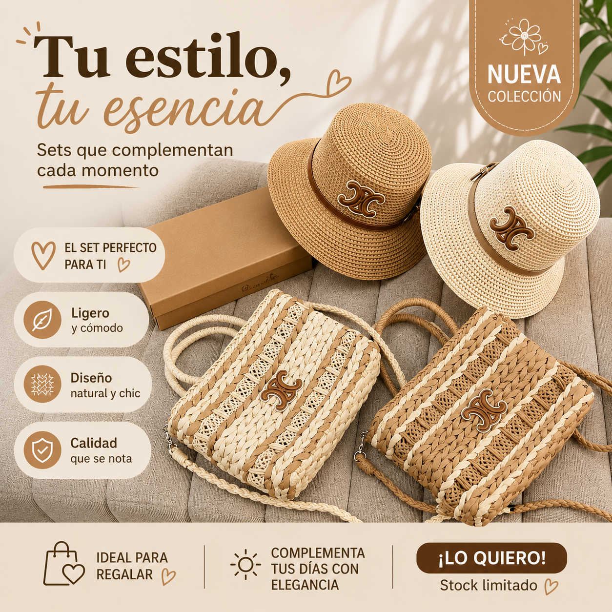 Cartera con Sombrero