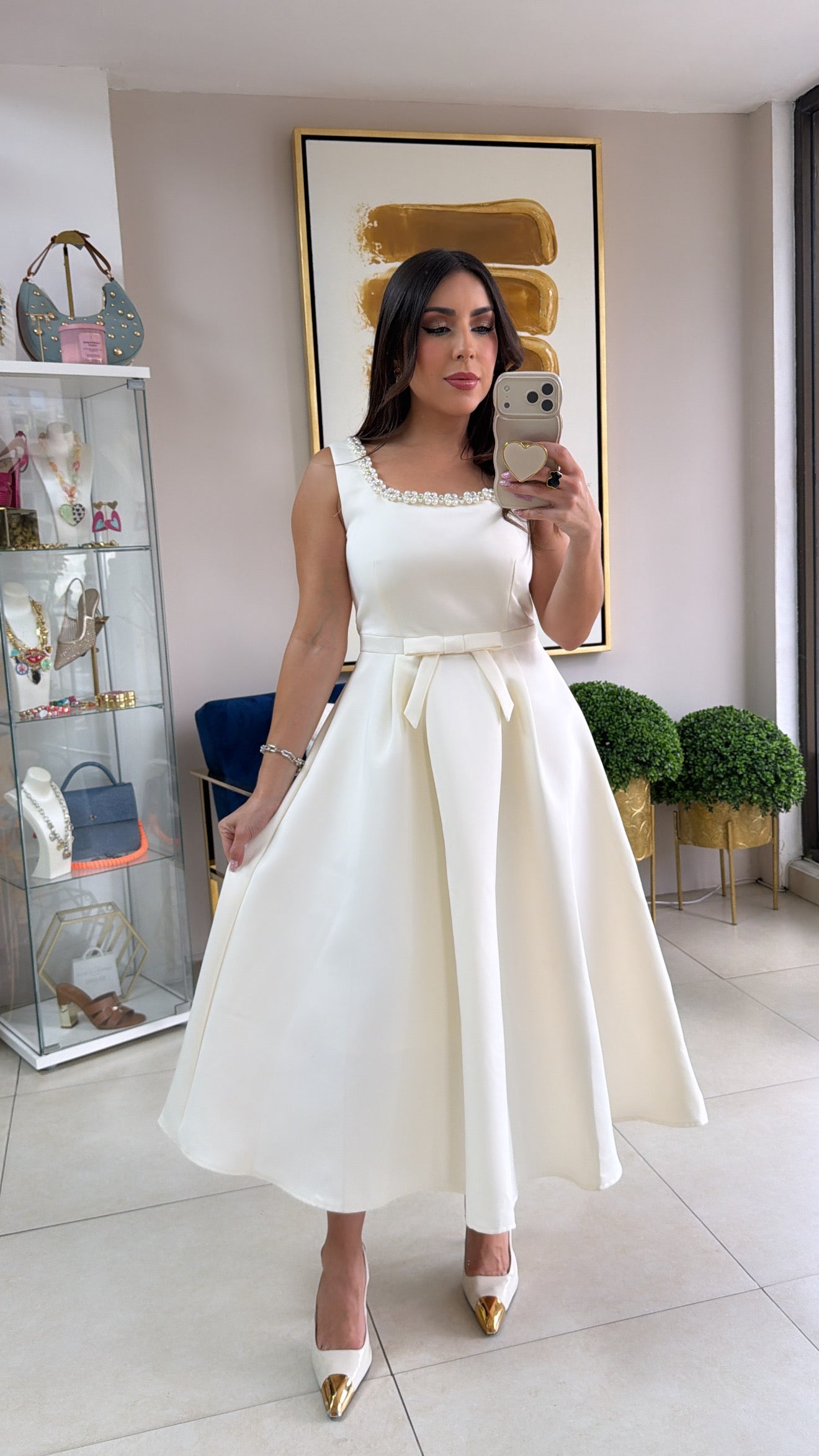 Cream Vintage Dress