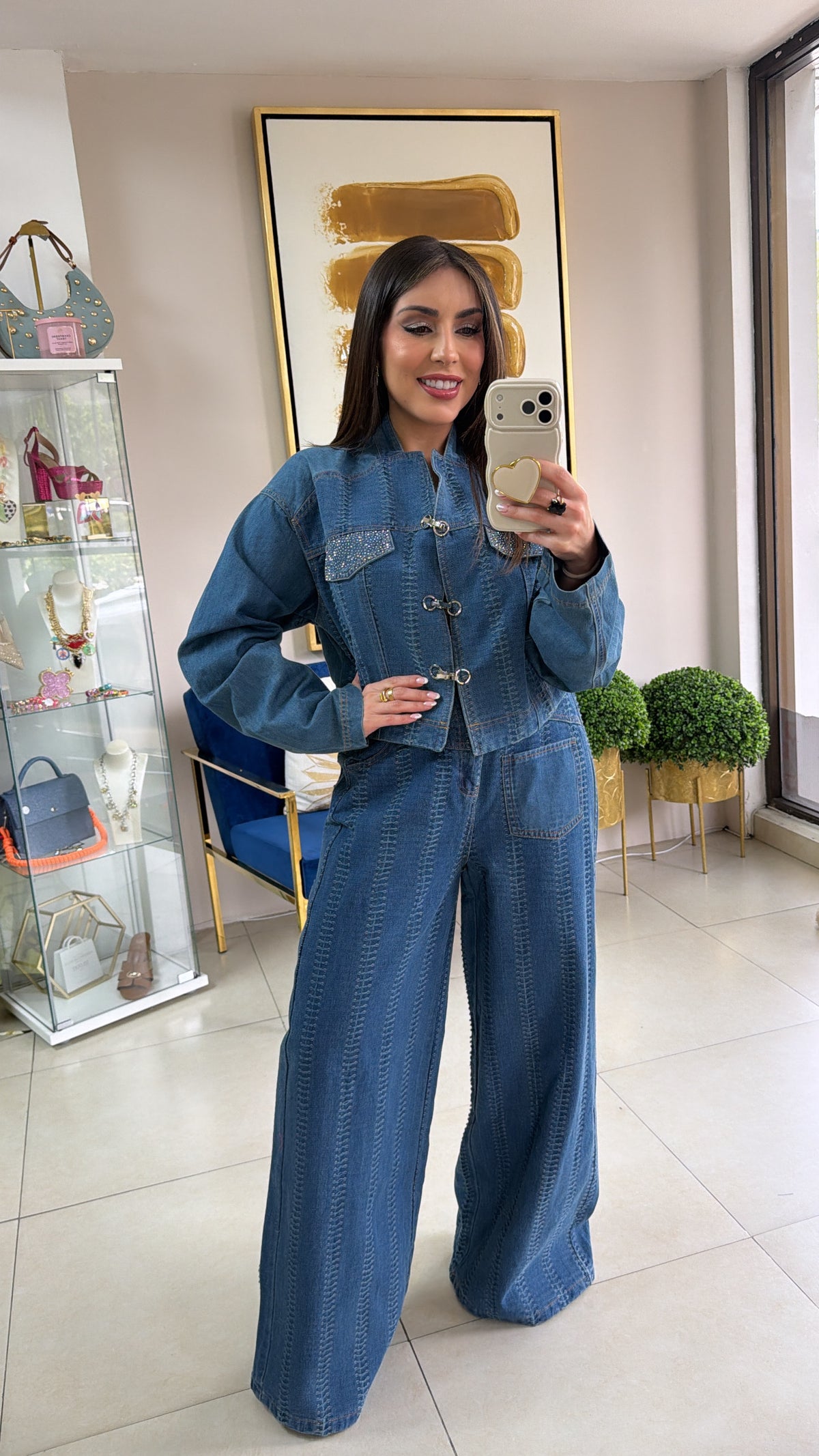 Denim Jacket & Pant Set