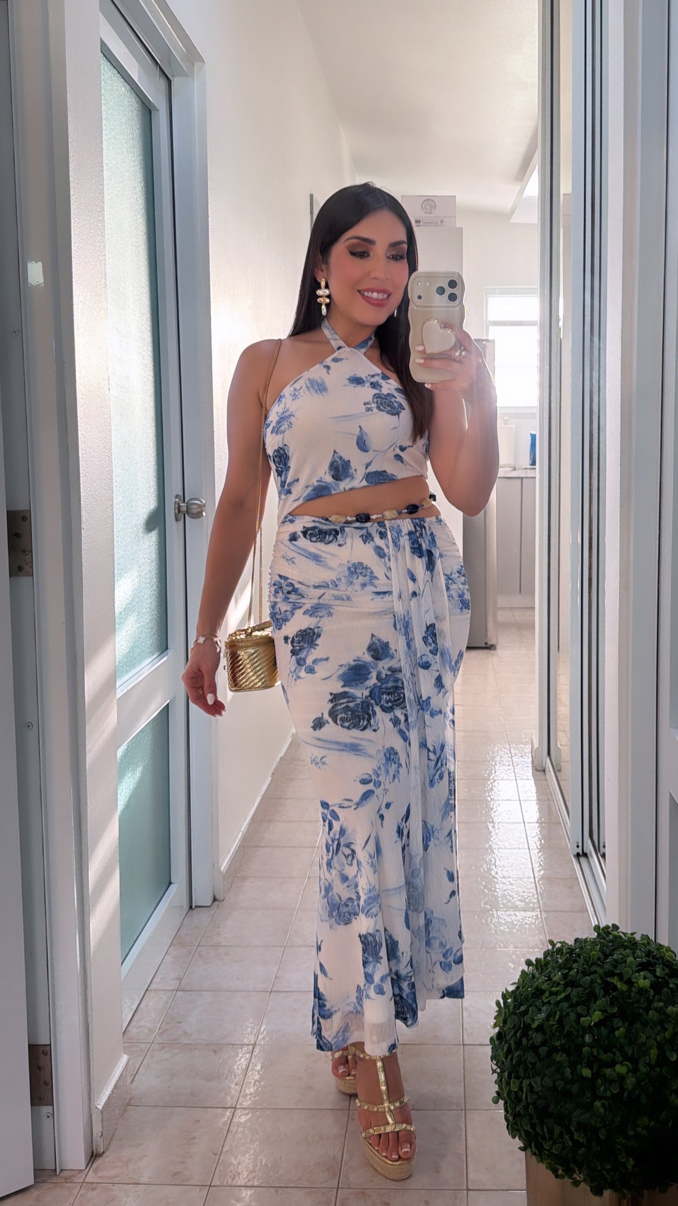Floral Cutout Dress