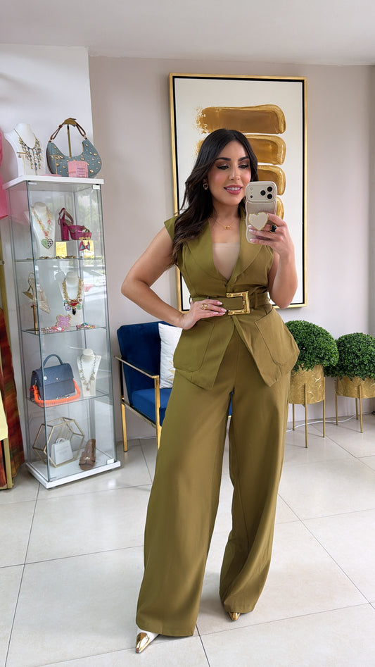 Green Vest Set