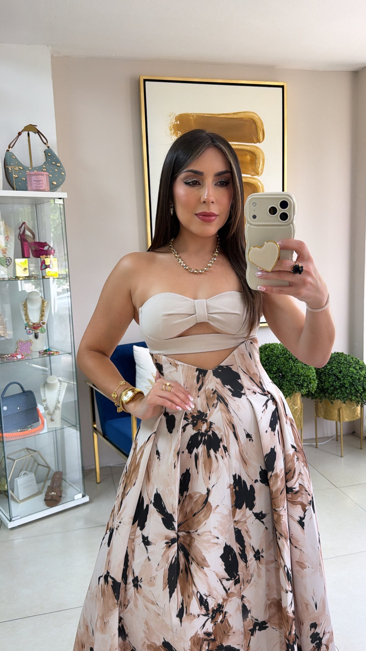 Strapless Fall Dress