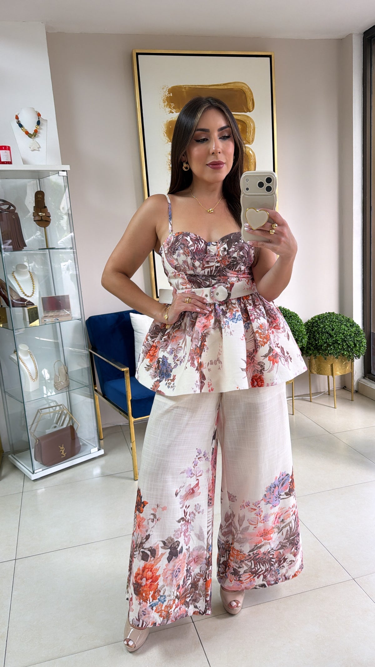 Vintage Floral Pant Set