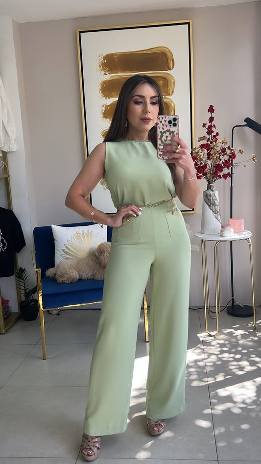 Mint Chain Pants
