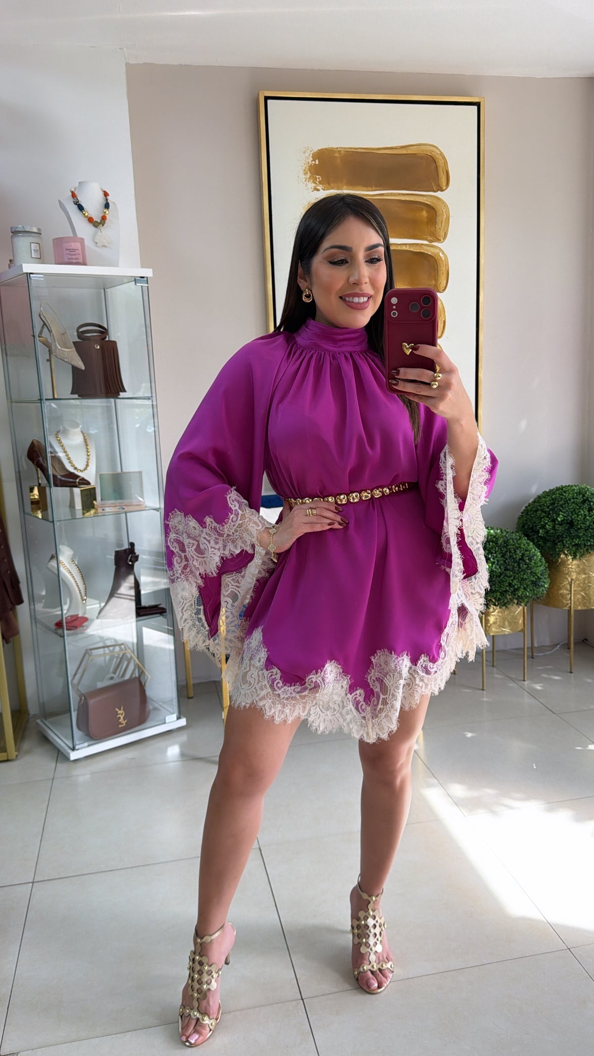 Magenta Tunic Dress
