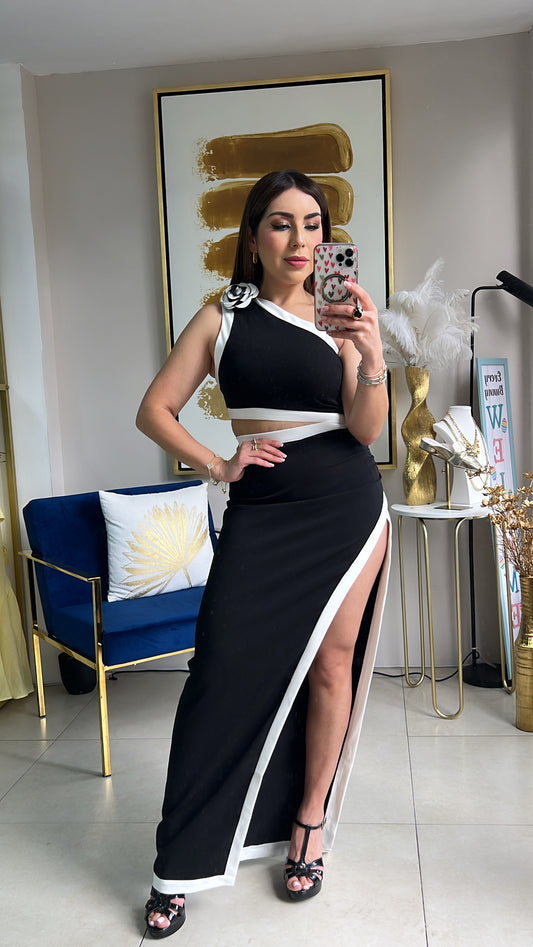 One Shoulder Midi Dress