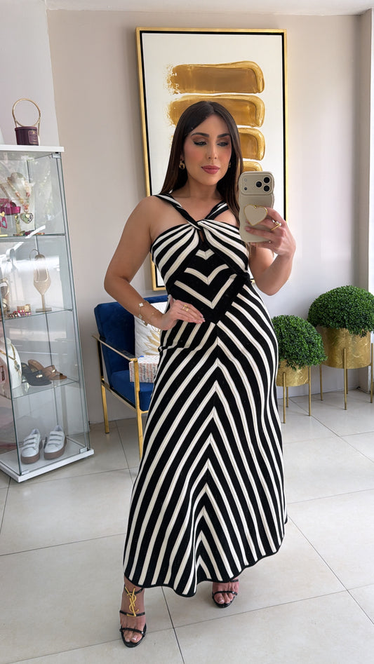 B/W Stripes Dress