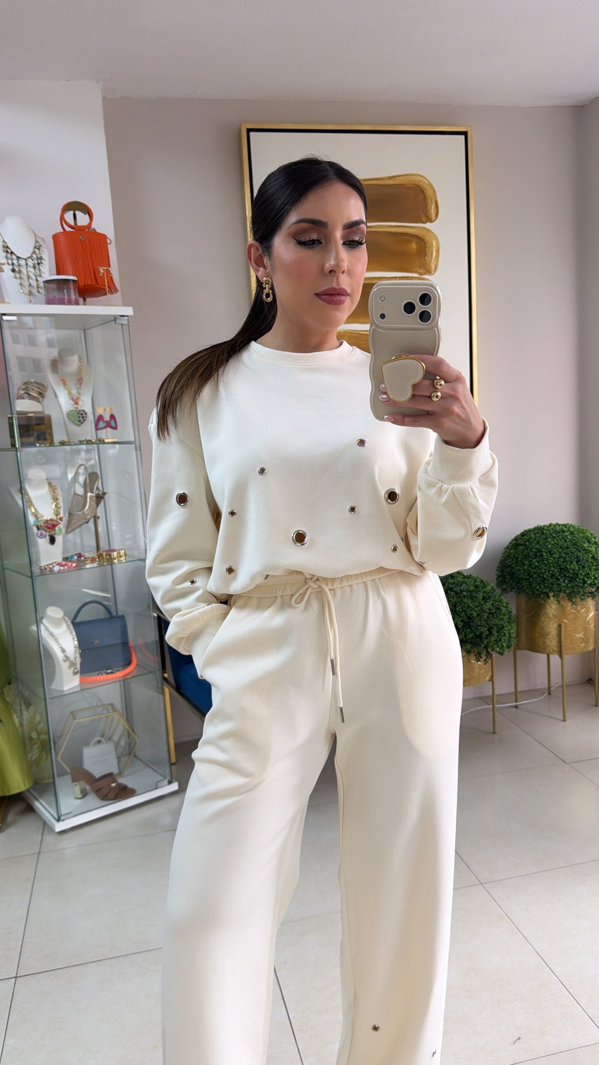 Cream Travel Set