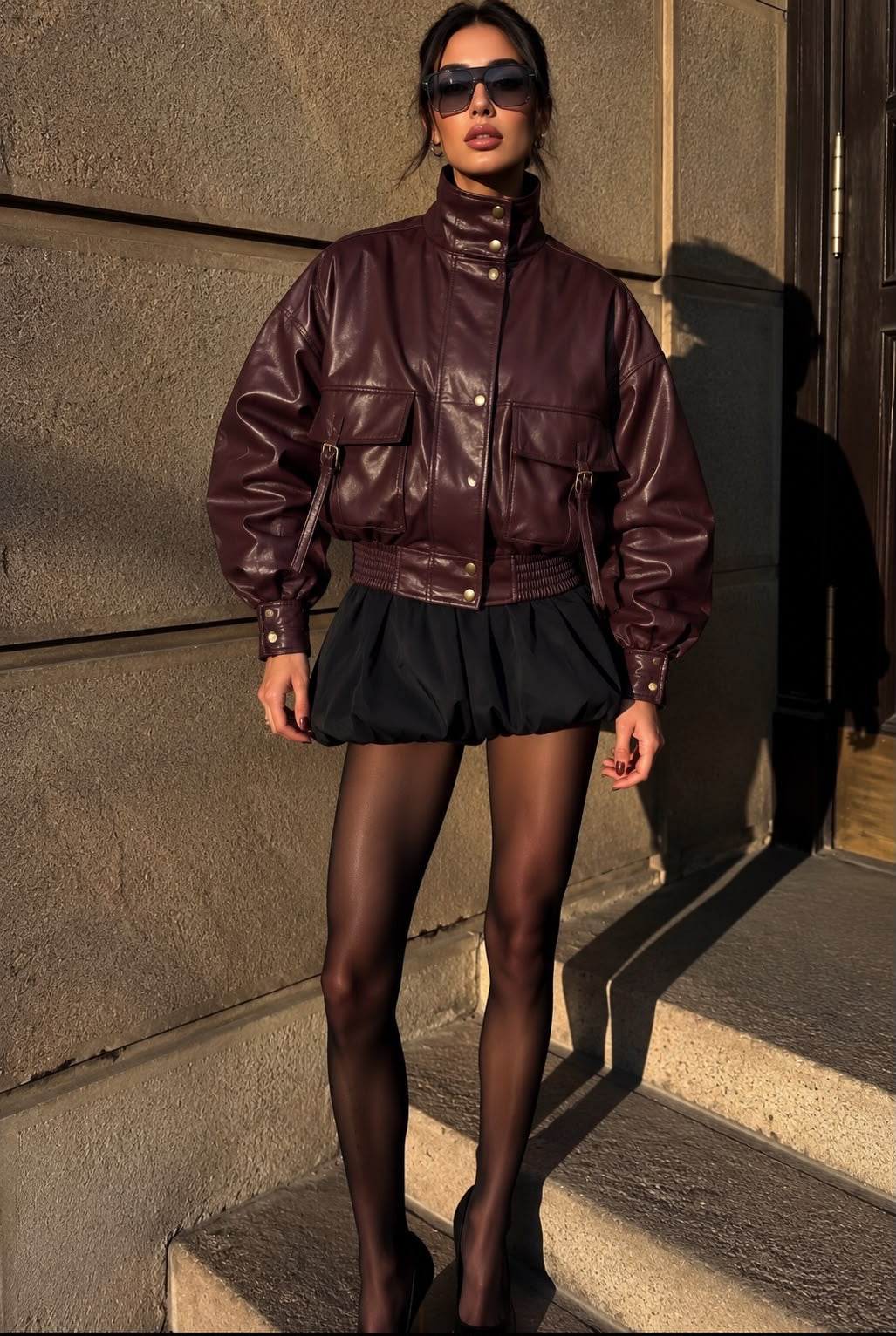 Leather Jacket Oversize