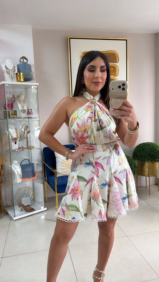 Floral Short Dress
