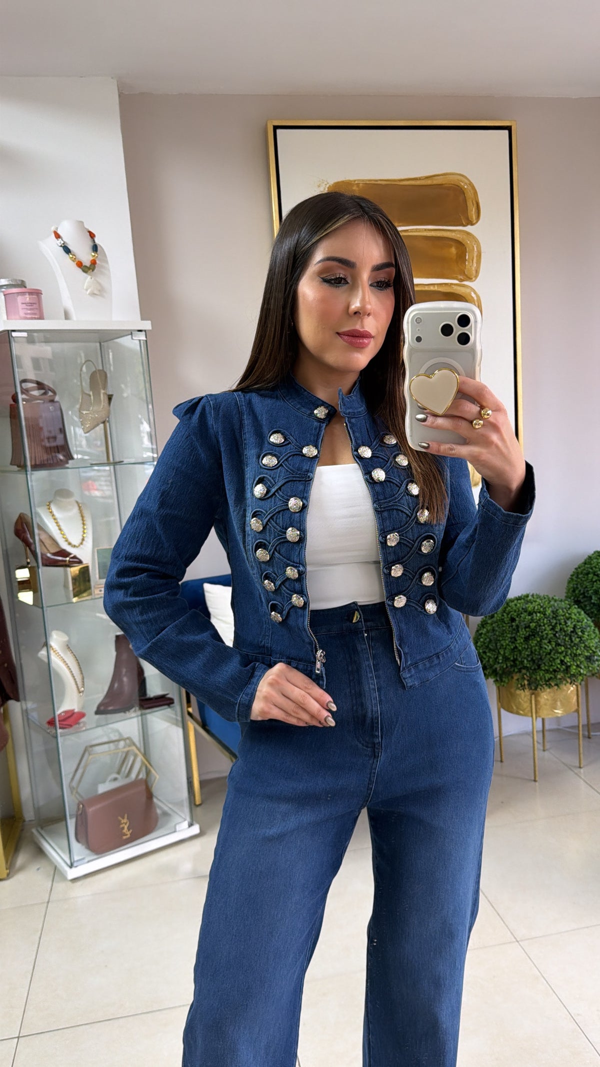 Dark Denim Napoleón Set