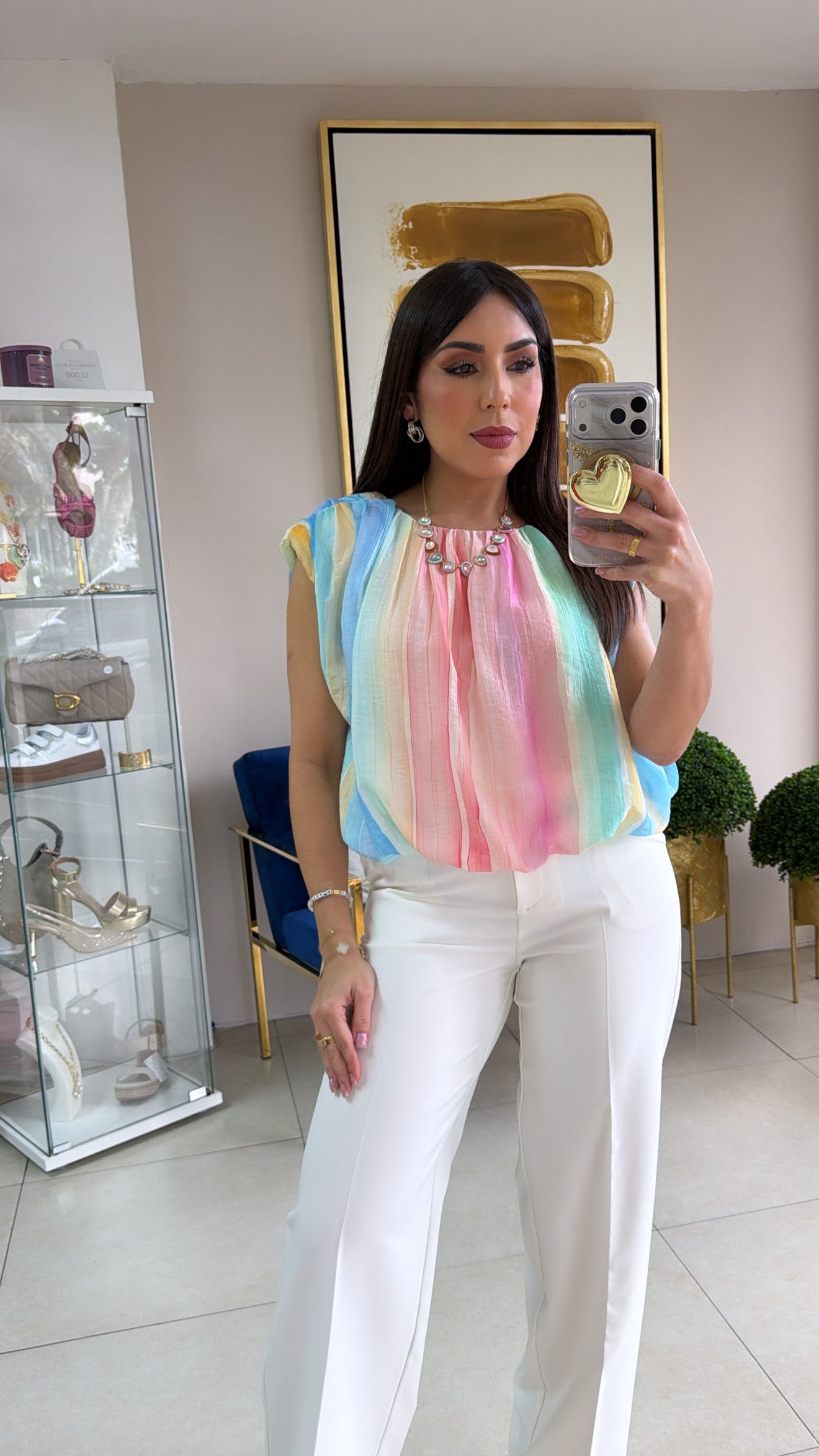 Rainbow Bubble Top