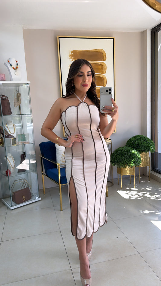 Velvet Two Tone Dress