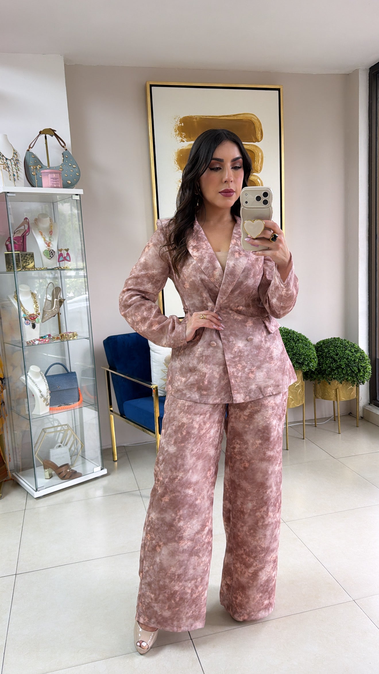 Mauves Blazer Set