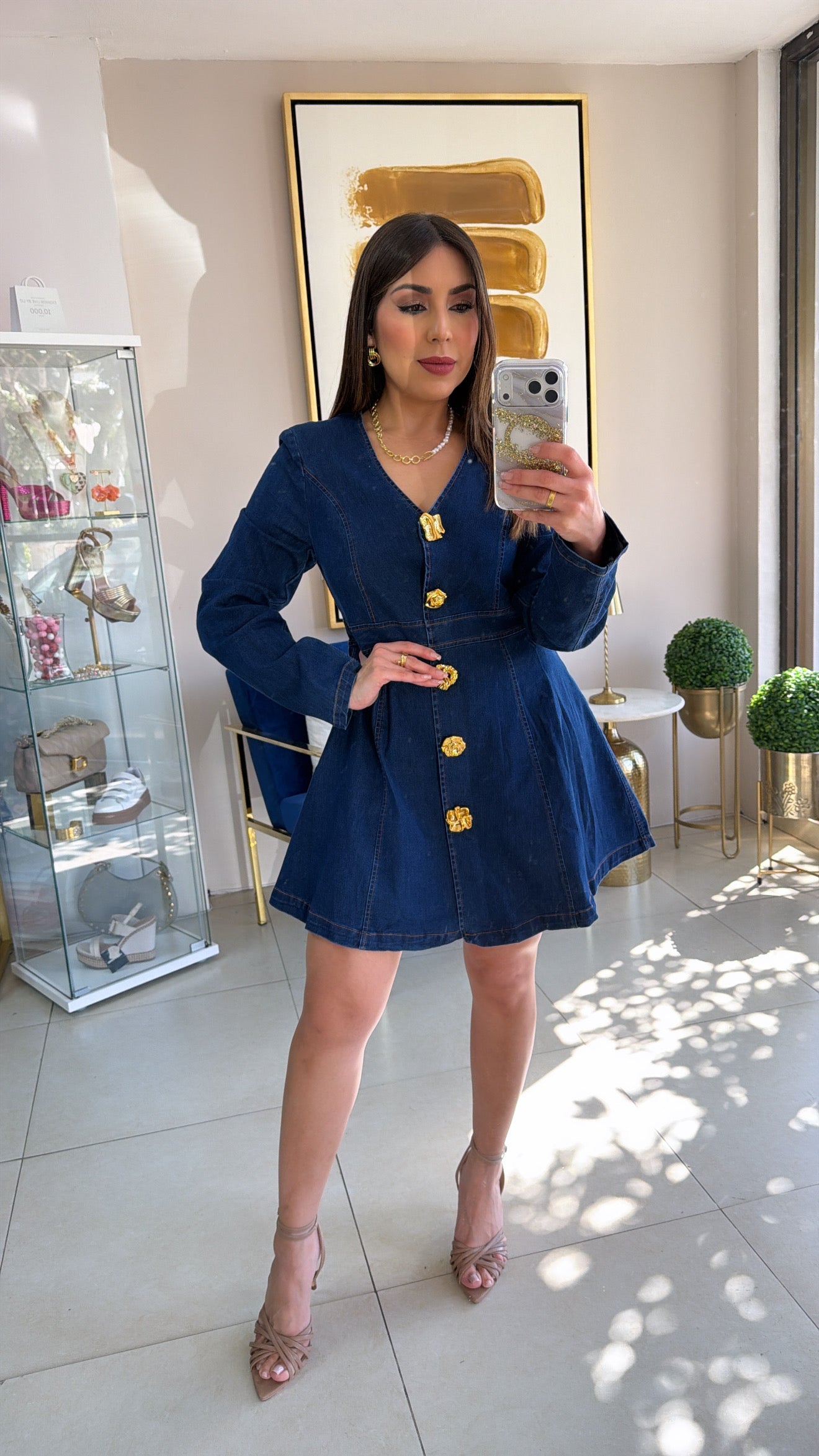 Denim Short Dress