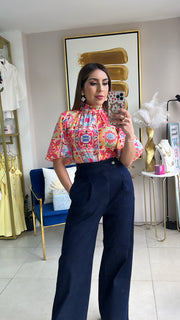 Mosaic Print Top