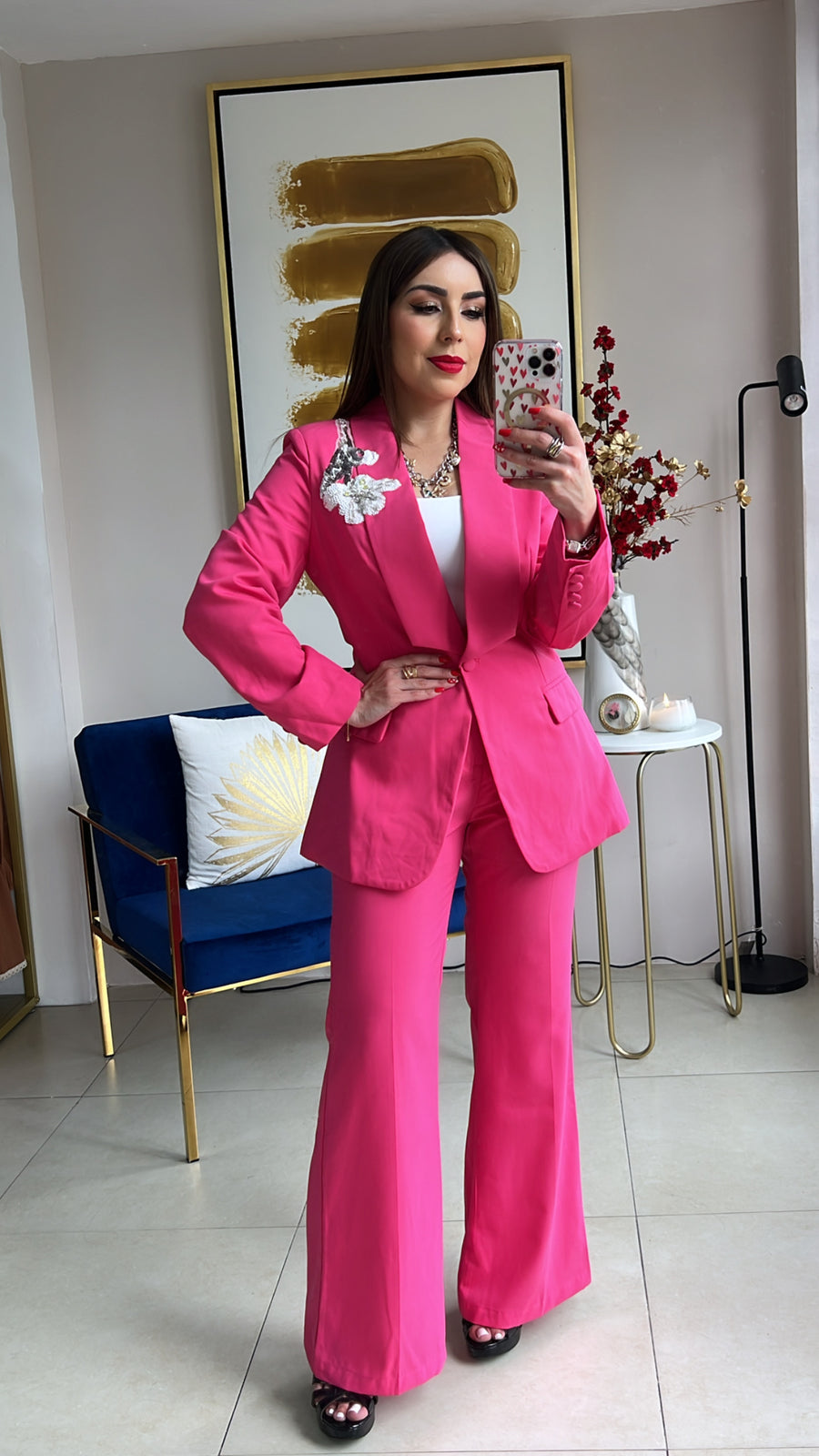 Pink Blazer Set