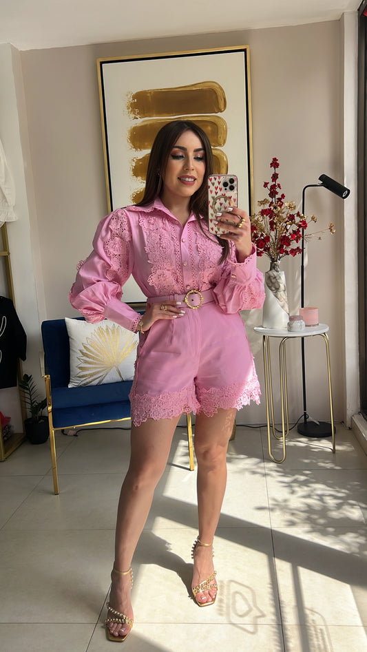 Pink Short Set