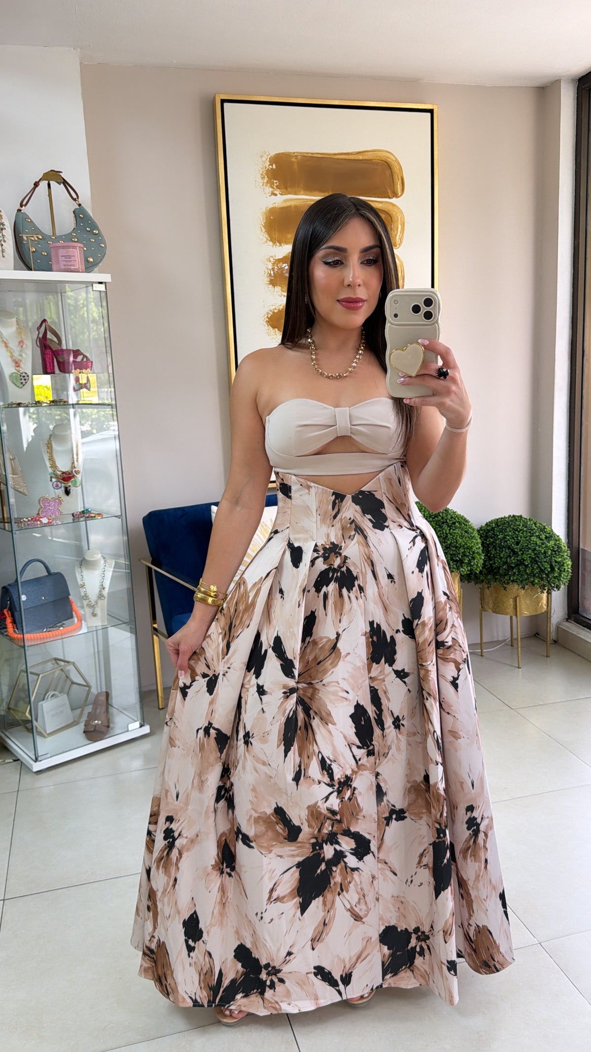 Strapless Fall Dress