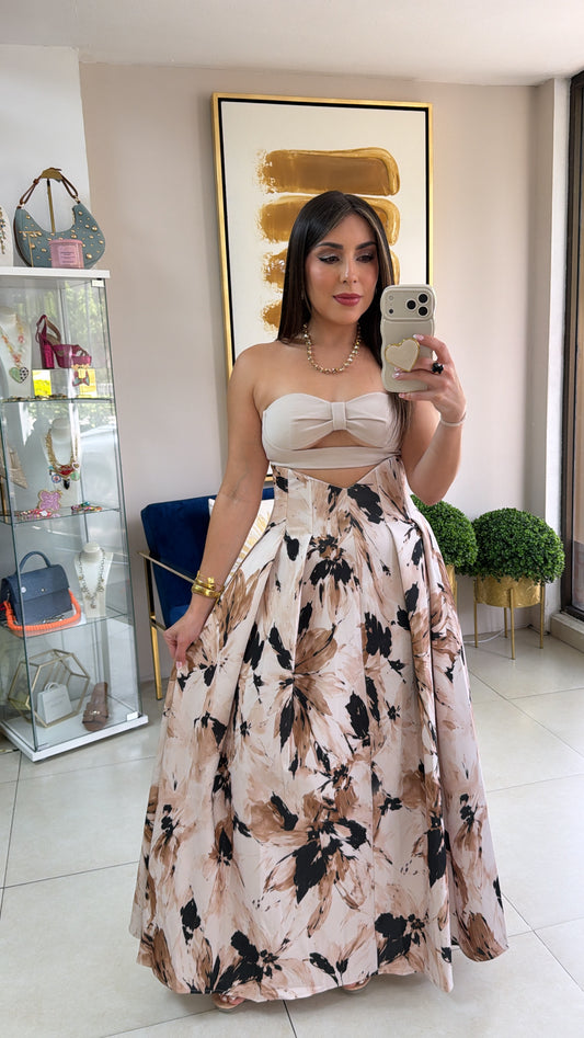 Strapless Fall Dress