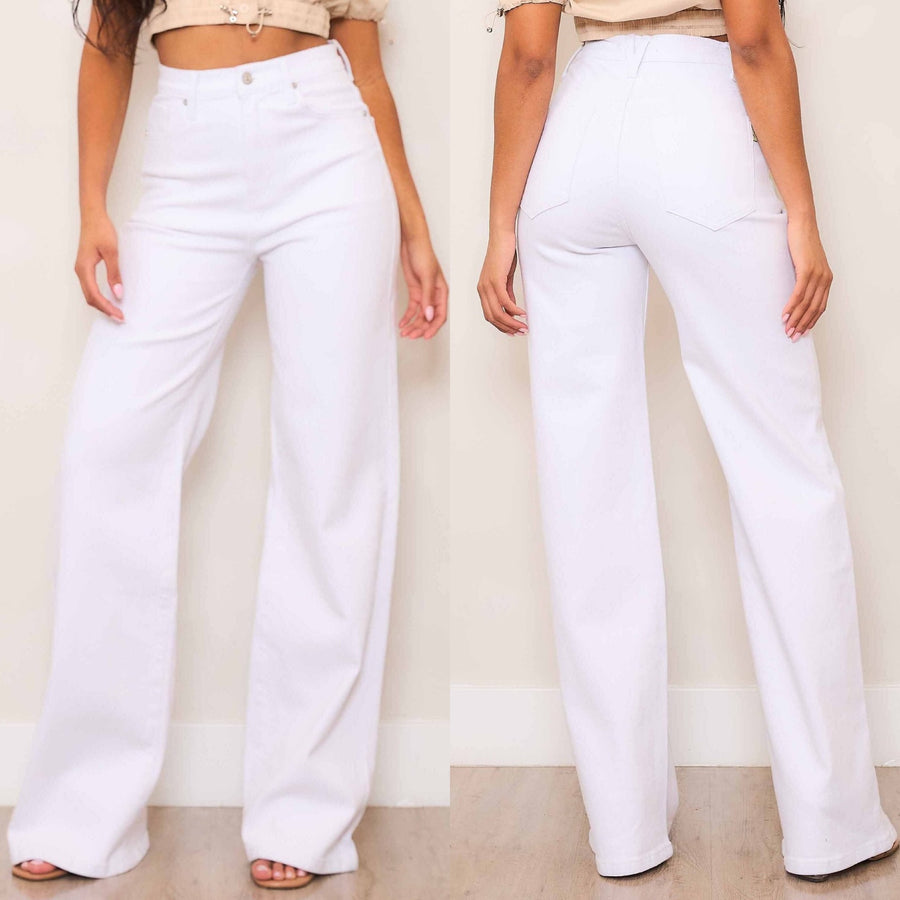Wide Leg Jean - White