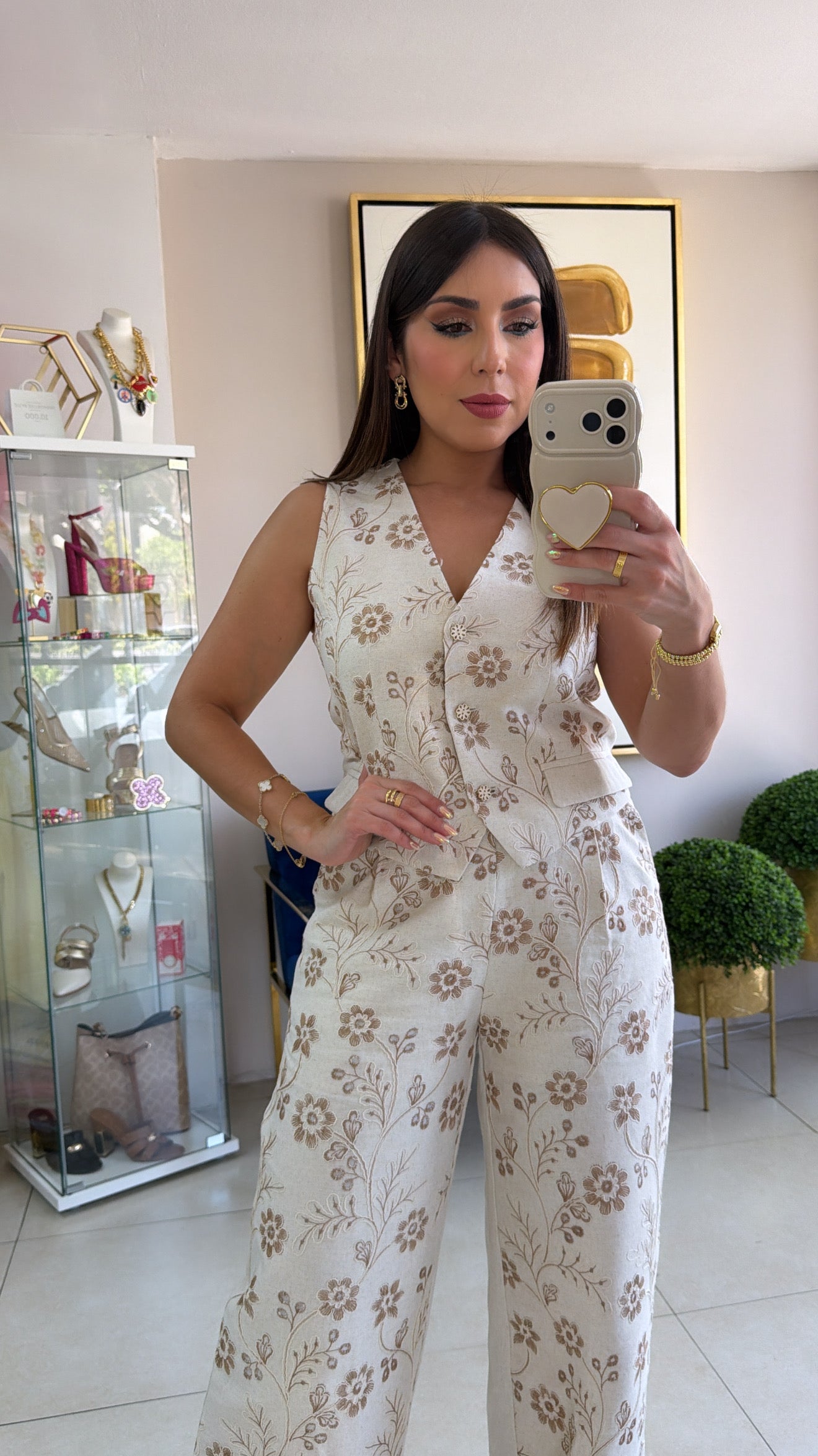 Embroidery Vest Set