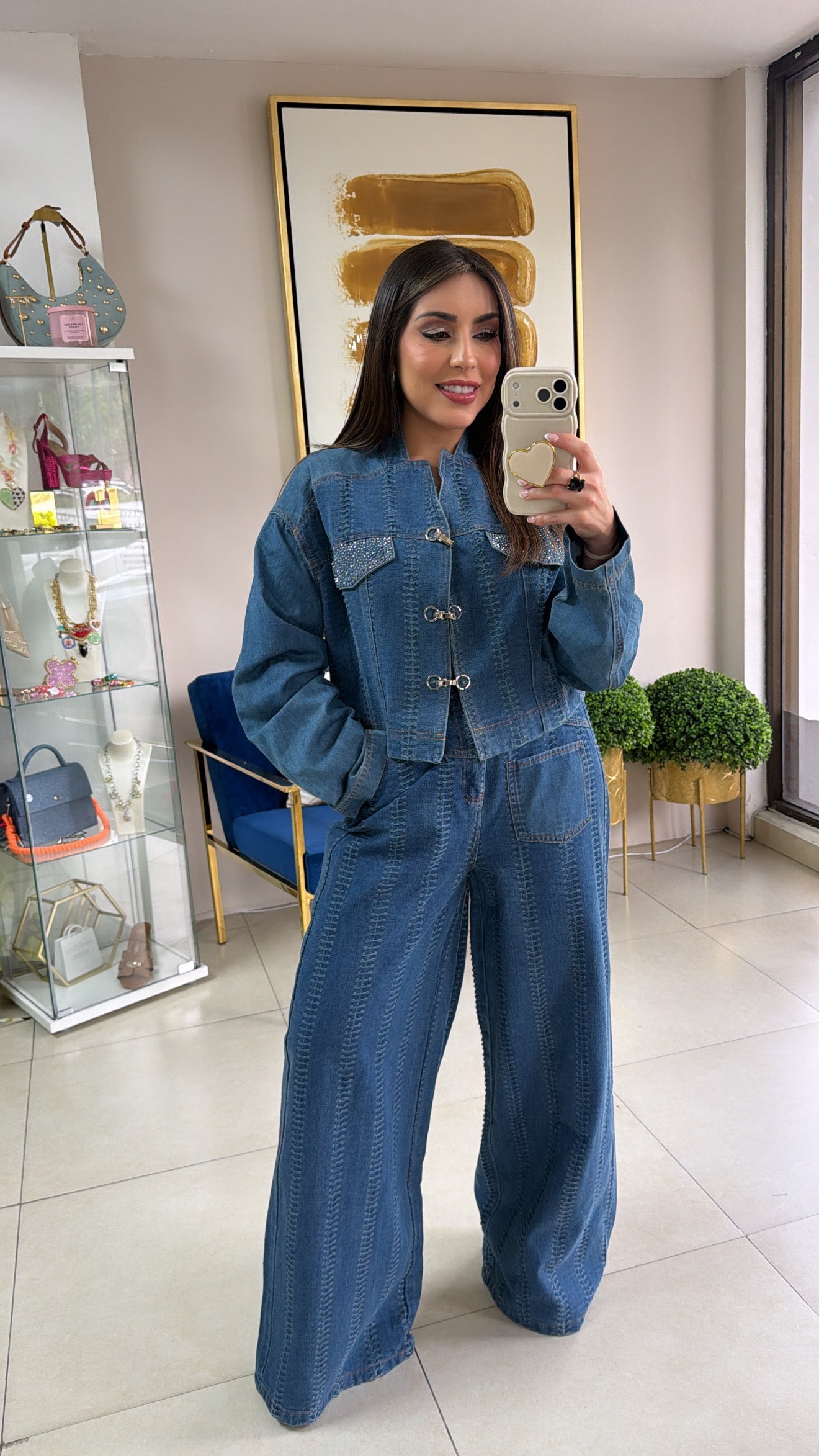 Denim Jacket & Pant Set