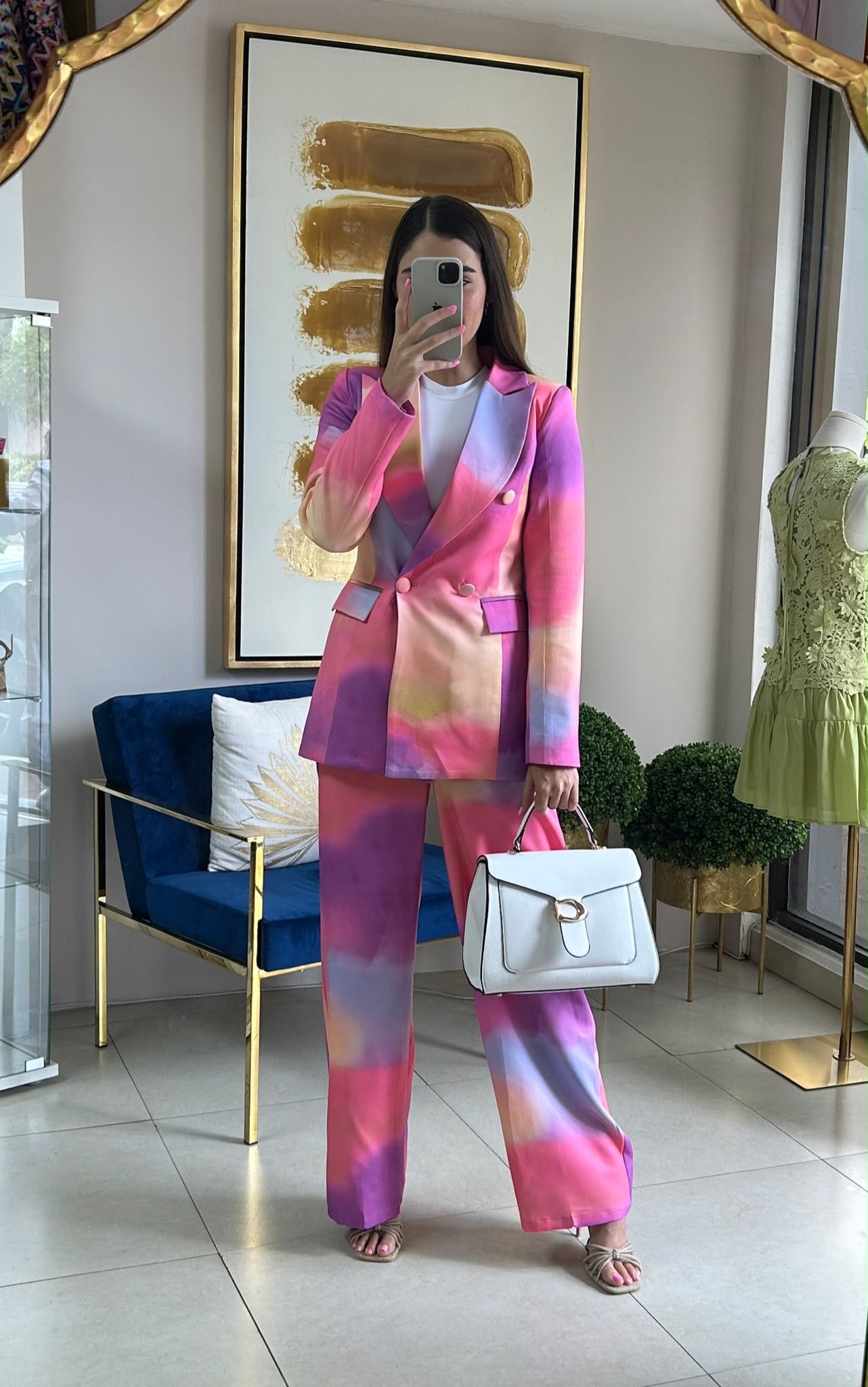 Tie Dye Blazer Set