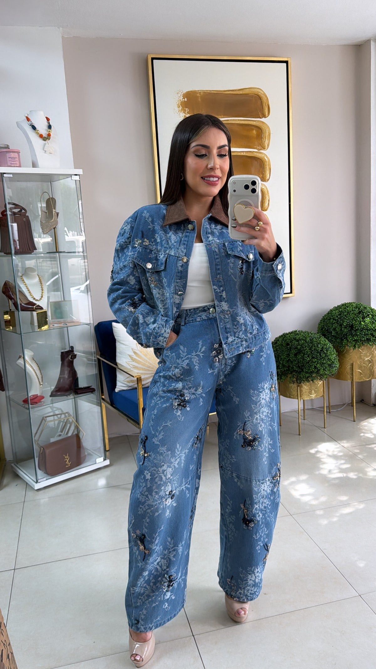 Denim Jacket & Barrel Set