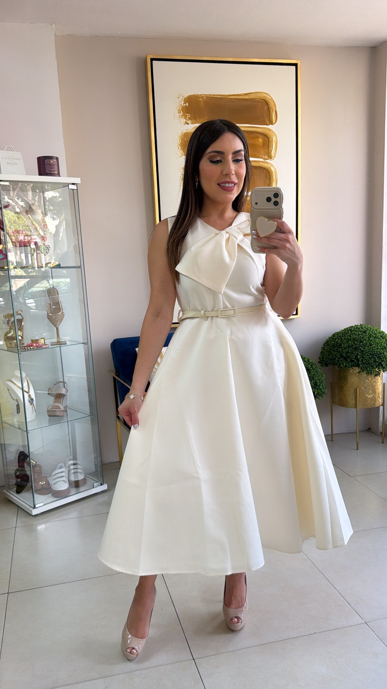 Long Bow Dress