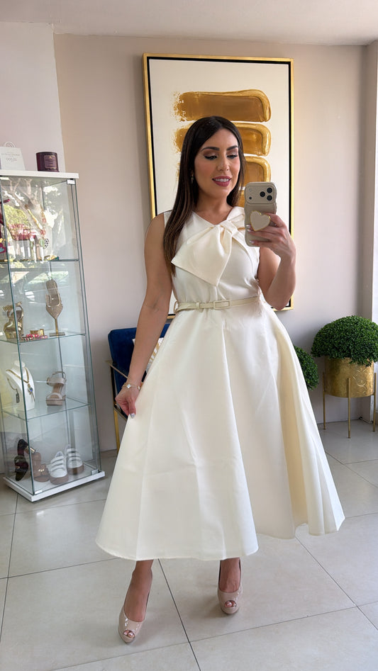 Long Bow Dress