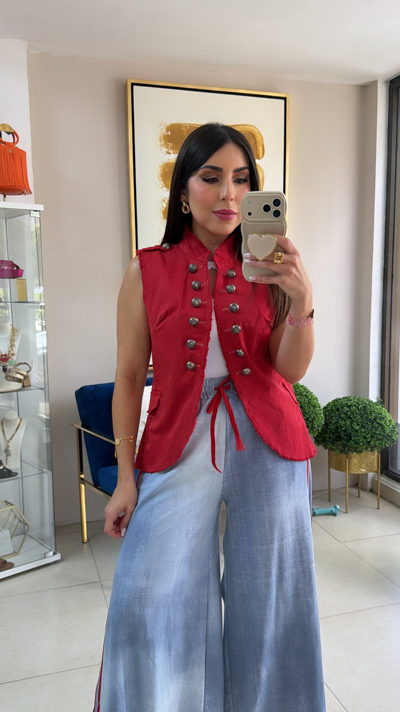 Vest Napoleon Rojo