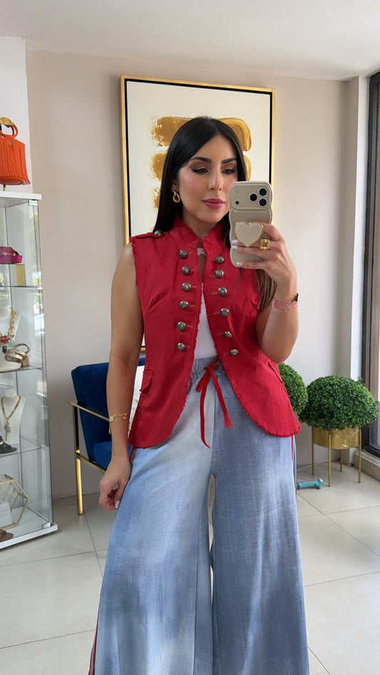 Vest Napoleon Rojo