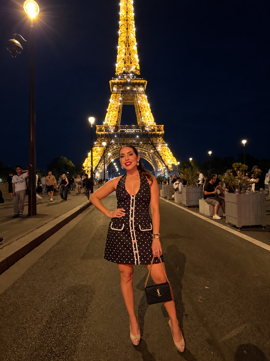 Black Polka Paris Dress