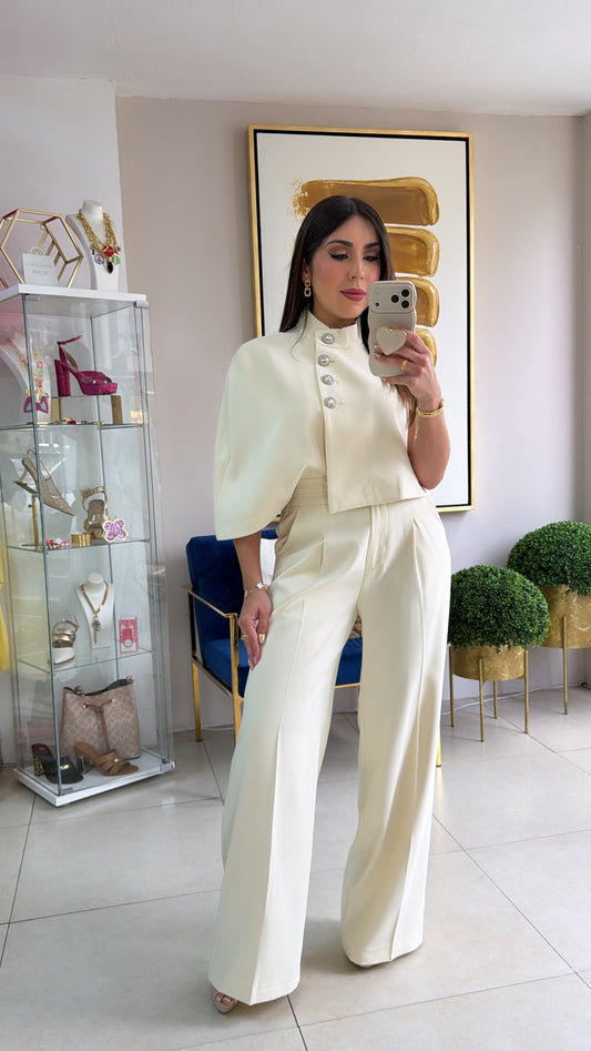 Cape Top & Palazzo Set