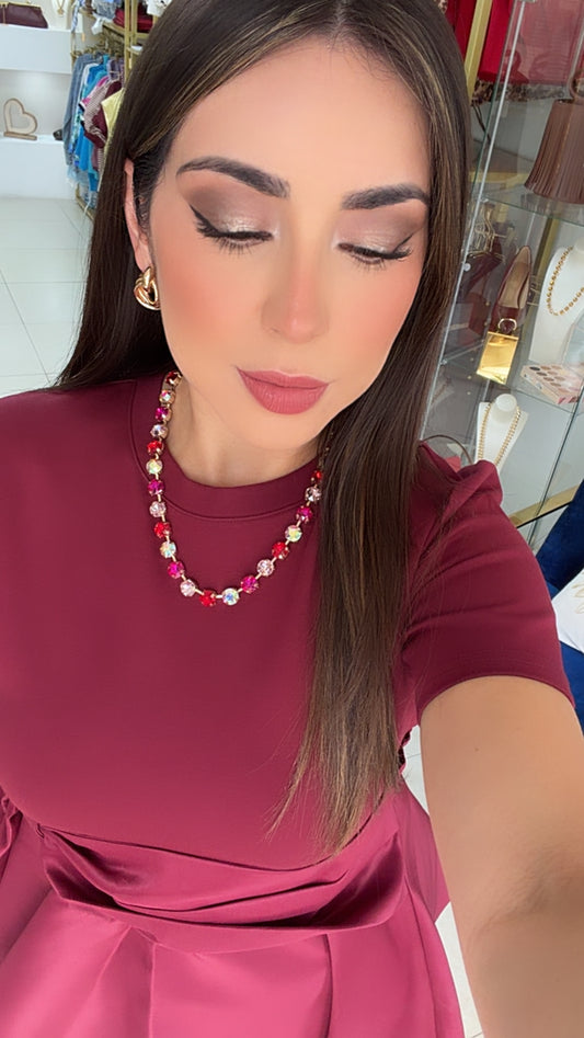 Multi Red Necklace