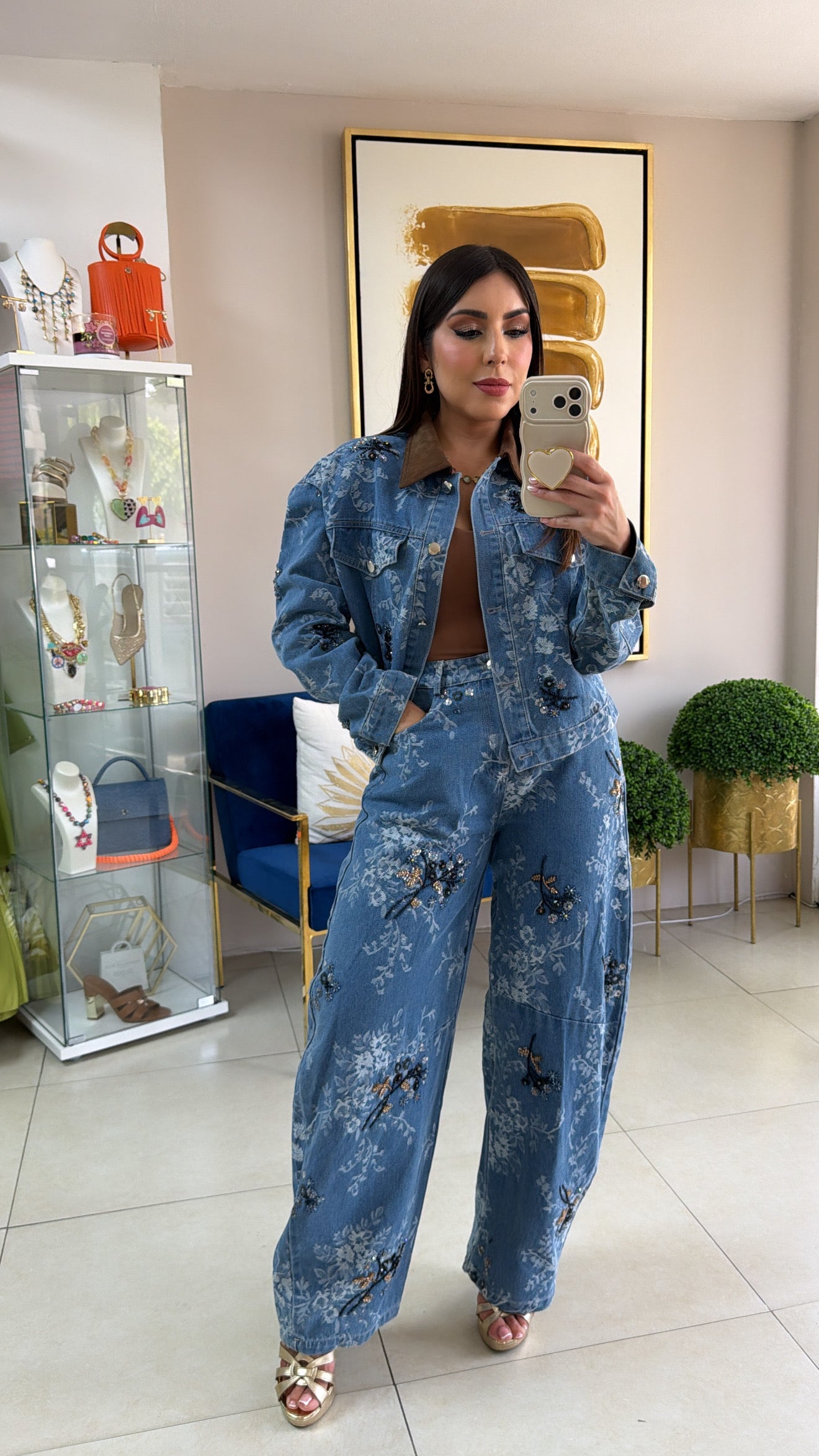 Denim Jacket & Barrel Set