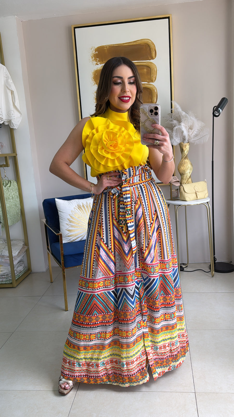 Multi Maxi Skirt