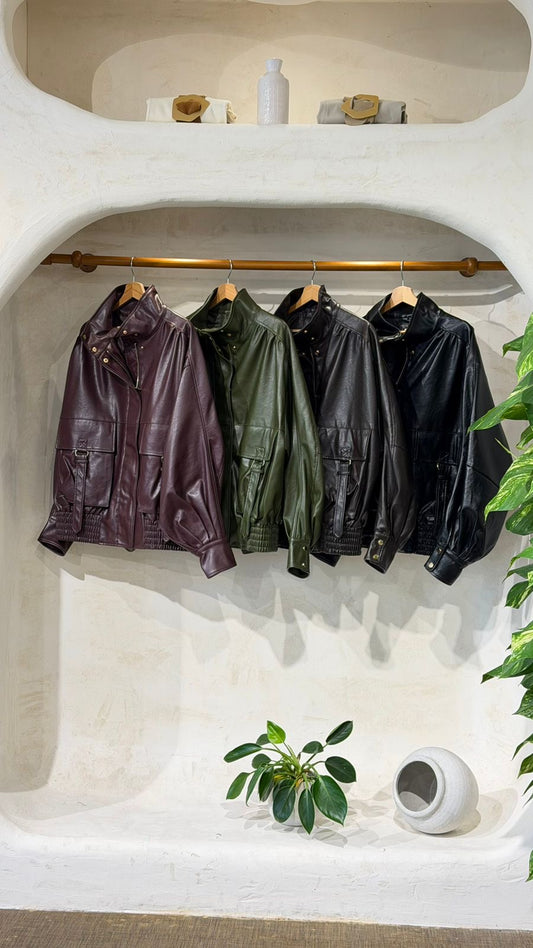 Leather Jacket Oversize
