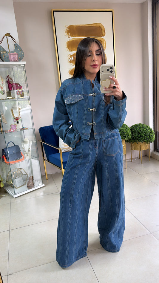 Denim Jacket & Pant Set