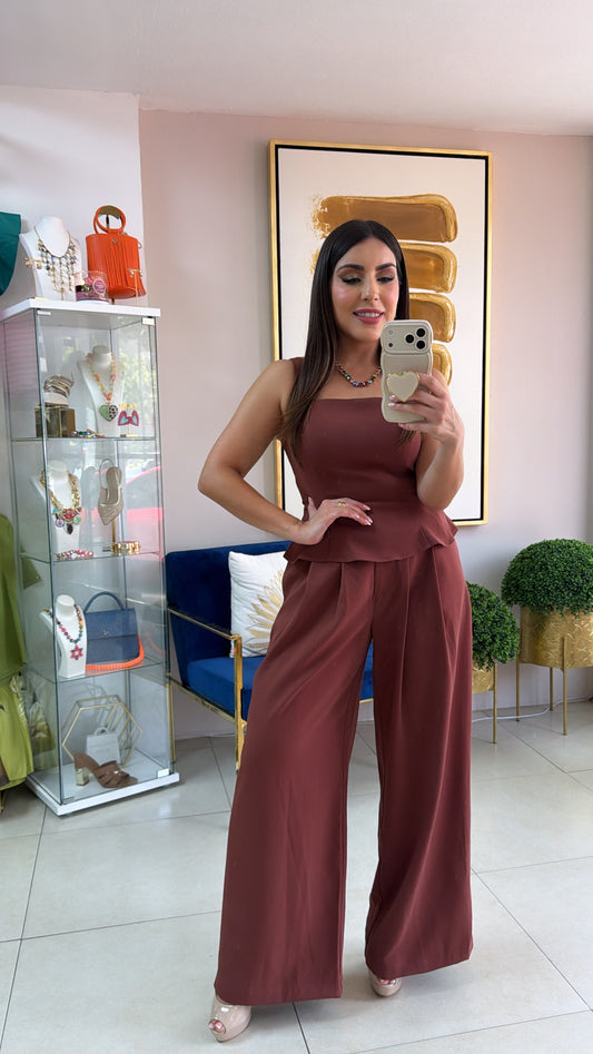 Brown Pant Set