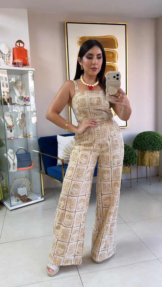 Embroidery Pant Set