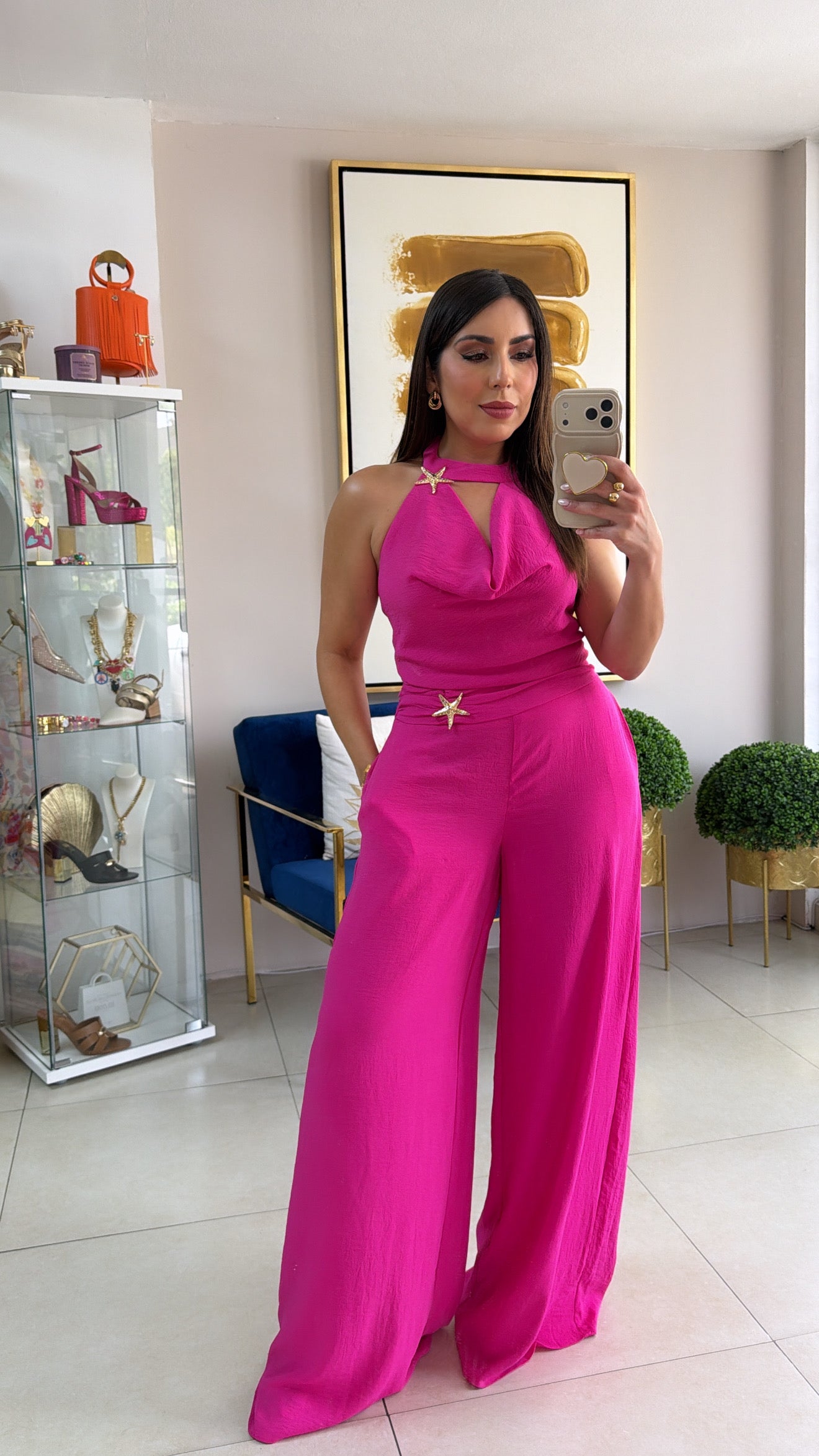 Pink Star Palazzo Set