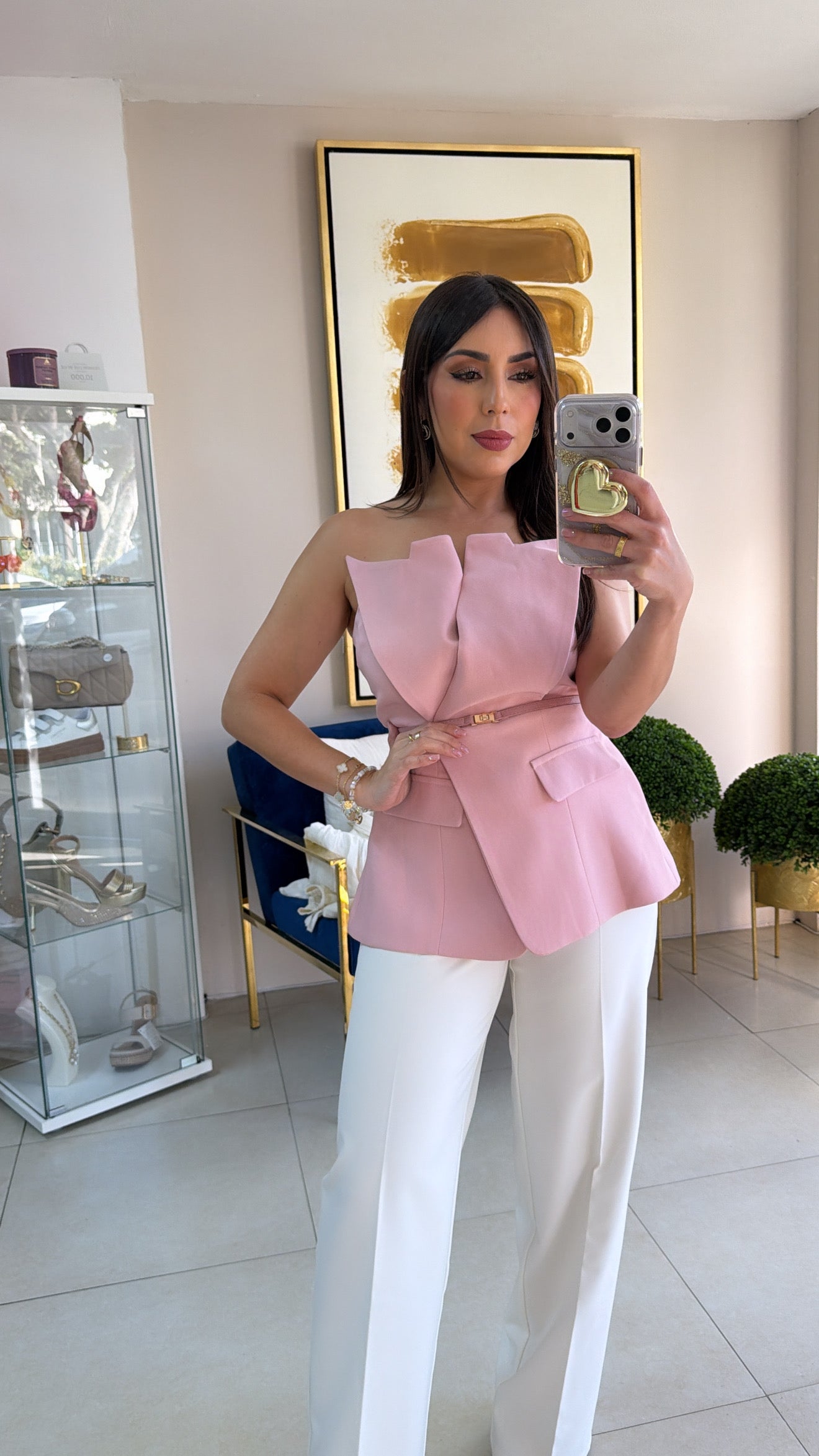 Pink Stapless Vest