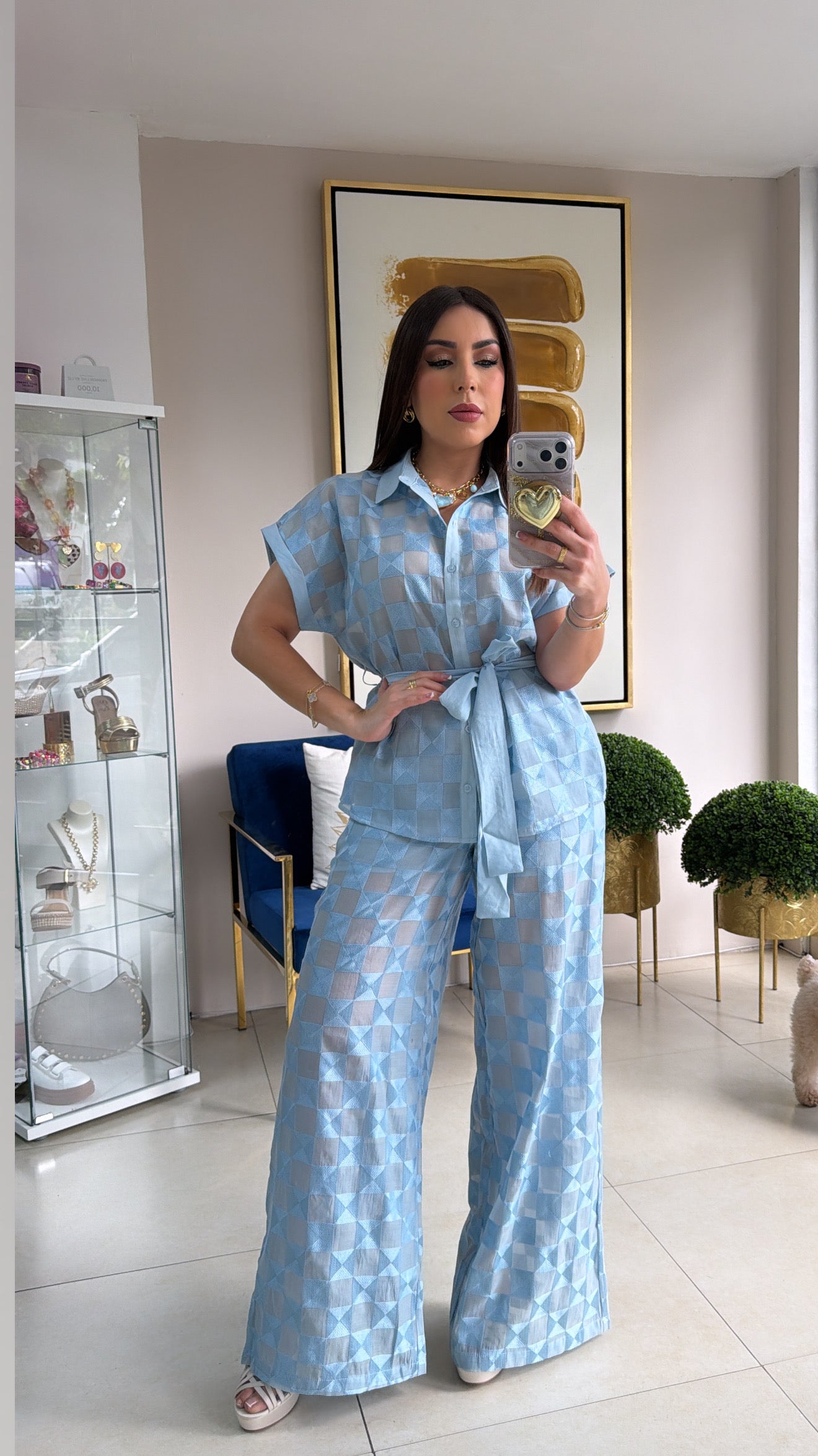 Aura Blue Pant Set