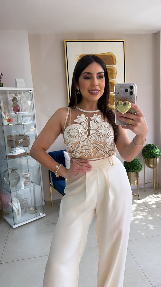 Mesh & Rope Pant Set